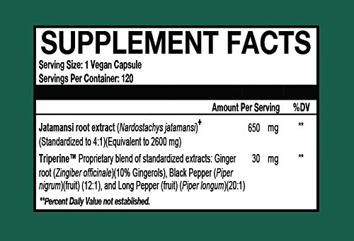 Cápsulas veganas de Jatamansi Supreme para bienestar