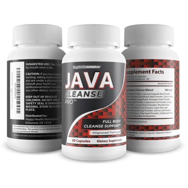 Version 1.0.0 Java Cleanse Pro fórmula herbal para colon detox y energía mejorada