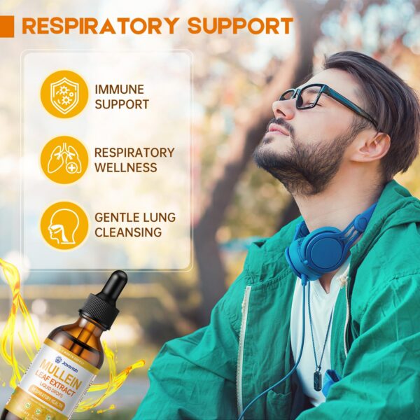 Lado botella gotas Javeriah para soporte pulmonar e inmunológico