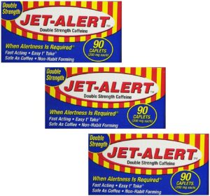 Jet-Alert cafeína doble fuerza 200 mg caplets 90 unidades