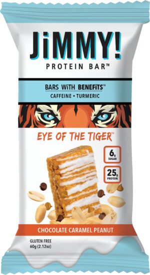 JiMMY'S! Barrita proteína Caramel Chocolate Nut frontal