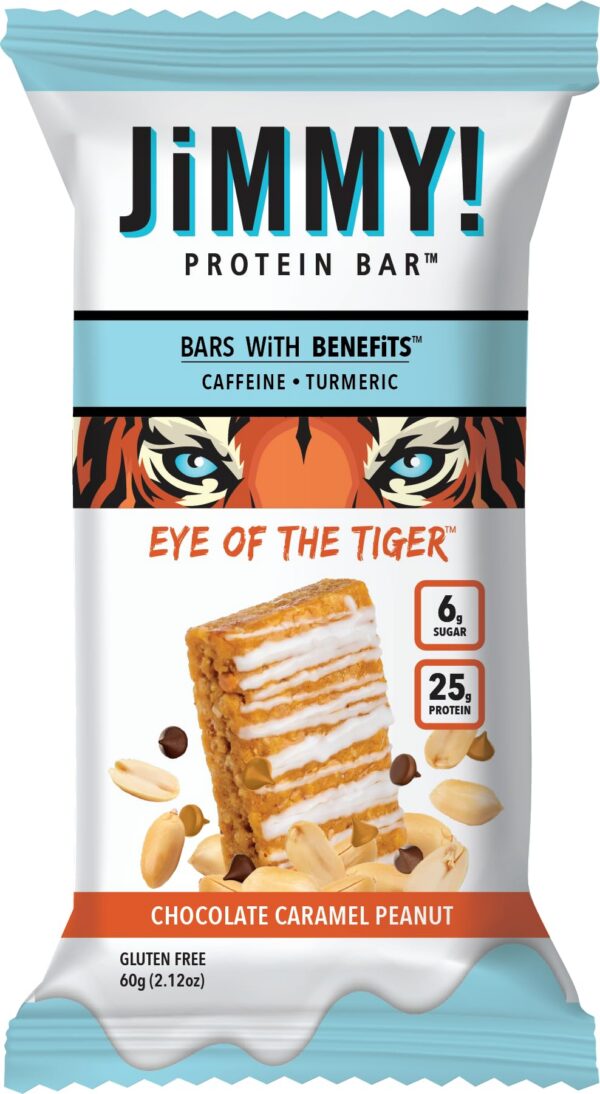 JiMMY'S! Barrita proteína Caramel Chocolate Nut frontal