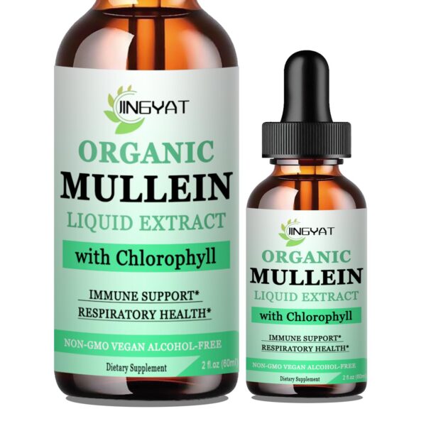 Version 1.0.0 JINGYAT gotas de mullein extracto pulmones 2oz