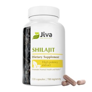 Jiva Botanicals Shilajit cápsulas envase
