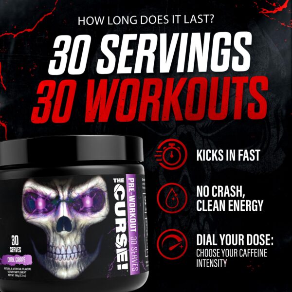 Frasco The Curse mostrado desde lateral