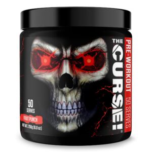 Frente del envase The Curse Pre-entrenamiento Fruit Punch