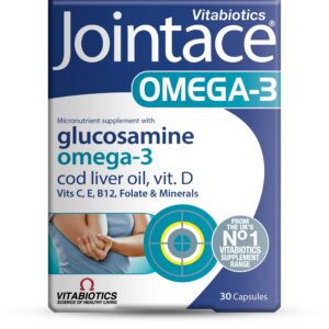 Frente del envase Jointace Omega-3 Vitabiotics