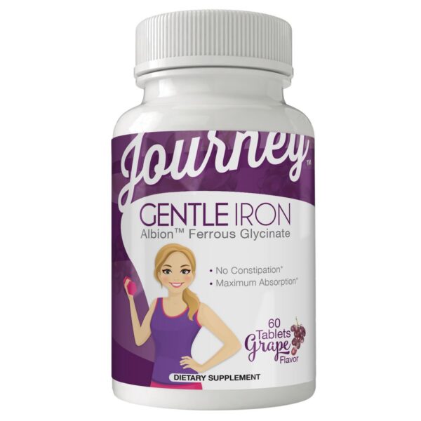 Journey 30 mg Gentle Iron tableta masticable sabor uva