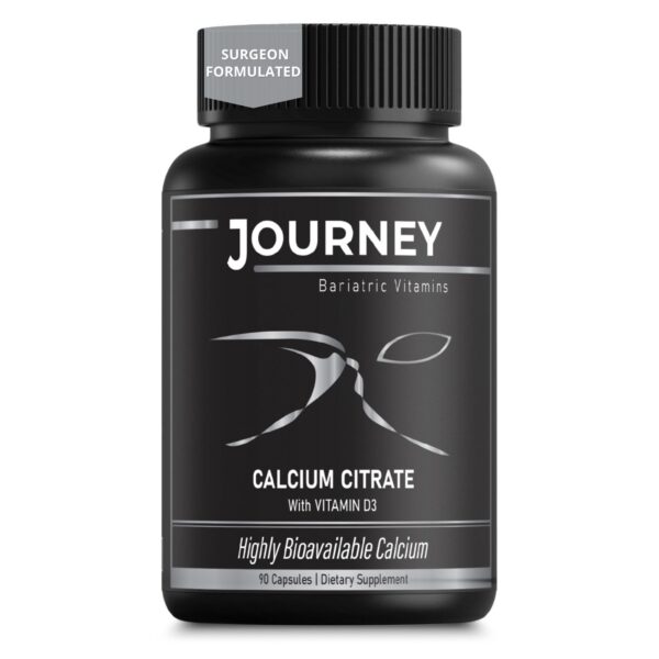 Frente del envase Journey Bariatric Calcium Capsules
