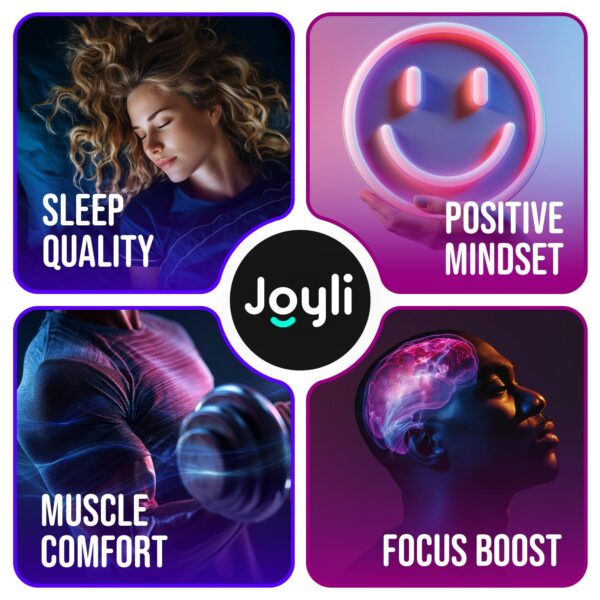 Version 1.0.0 Frasco de gomitas veganas JOYLI con ingredientes naturales