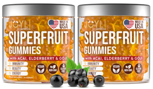 Version 1.0.0 Joyli gummies multivitamínicos paquete de 2 para inmunidad
