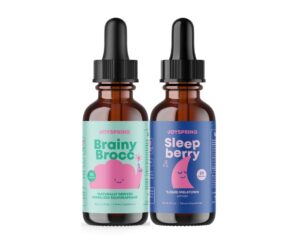 Version 1.0.0 JoySpring melatonina líquida y suplemento sulforafano frasco