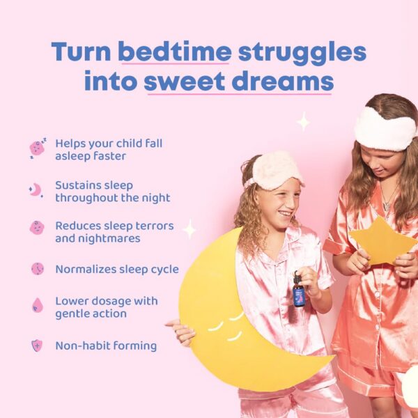 Frascos de suplemento de sueño JoySpring Melatonina Kids