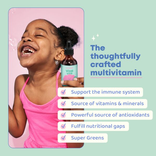 JoySpring Vital Vits etiqueta con vitaminas y extractos herbales