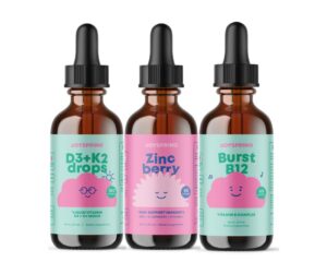 Frasco de JoySpring Vitamin D Drops para niños