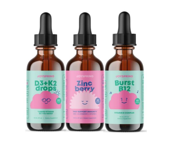 Frasco de JoySpring Vitamin D Drops para niños