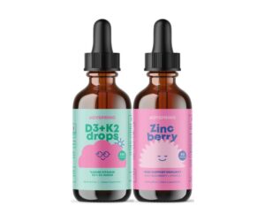 JoySpring vitamina d3 líquida con k2 y zinc para niños