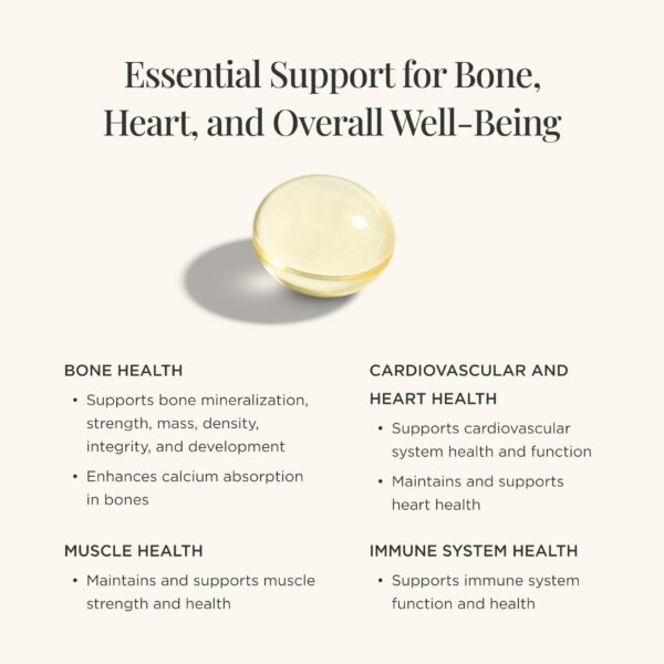 JSHealth cápsulas blandas vitamina D3 para función muscular y salud