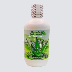 Botella de jugo de aloe vera de 32 oz de Brands Naturals.