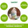 Jugo aloe vera y clorofila Land Art paquete saludable