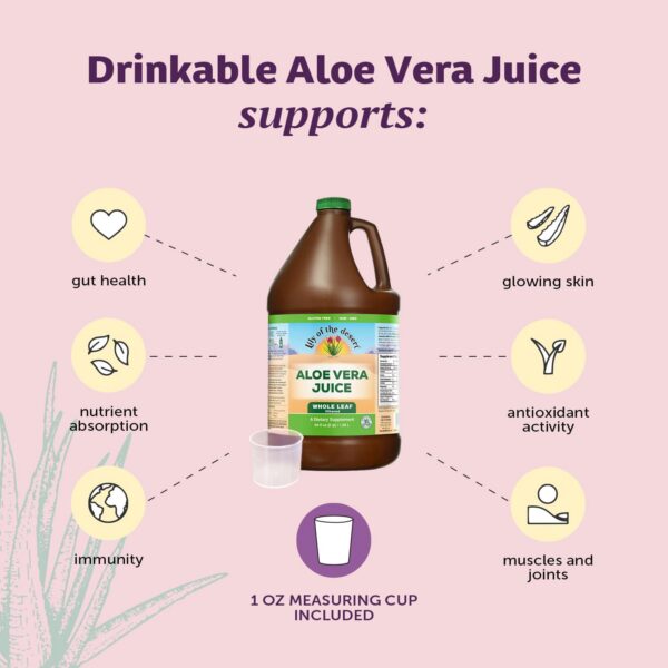 Jugo aloe vera con enzimas digestivas naturales