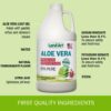 Version 1.0.0 Jugo Aloe Vera Land Art botella vista lateral 64fl