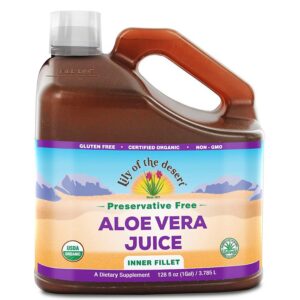 Version 1.0.0 Jugo de aloe vera Lily of the Desert botella 128 fl oz