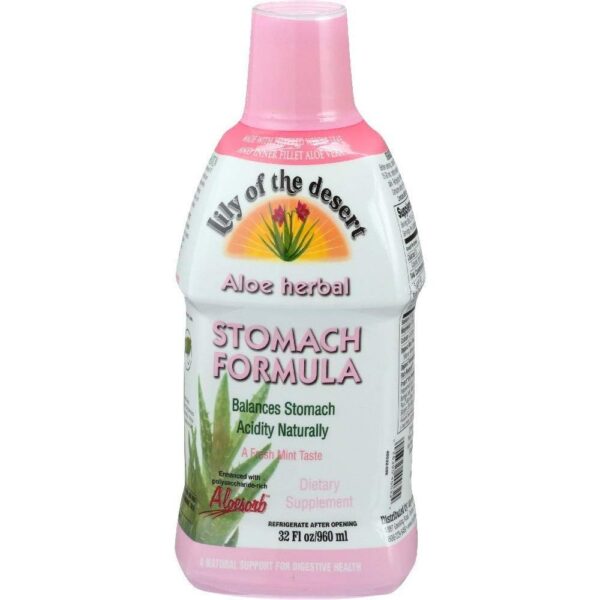 Jugo de aloe vera Lily Of The Desert fórmula para estómago 32 oz 3 pack