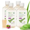 Jugo de Aloe Vera orgánico AloeCure sabor uva botella frontal