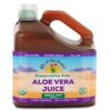 Version 1.0.0 Jugo aloe vera orgánico Lily of the Desert botella 128 fl oz con vaso
