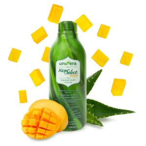 Jugo aloe vera Univera orgánico premium botella frontal 33 oz