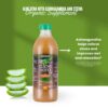 Varias botellas de jugo aloe vera con ashwagandha