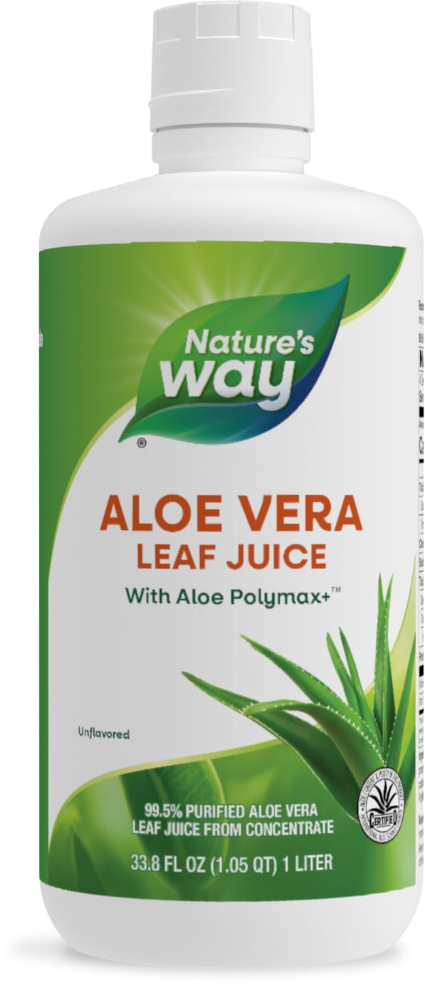 Version 1.0.0 Jugo de hoja de aloe vera Nature's Way botella 33.8 oz