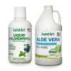 Jugo puro aloe vera Land Art botella frontal 64 oz
