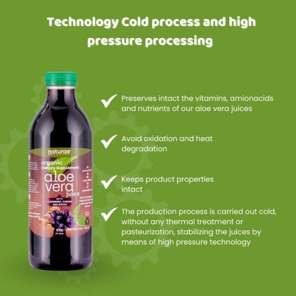 Jugo refrescante de aloe vera con stevia para estilo de vida saludable