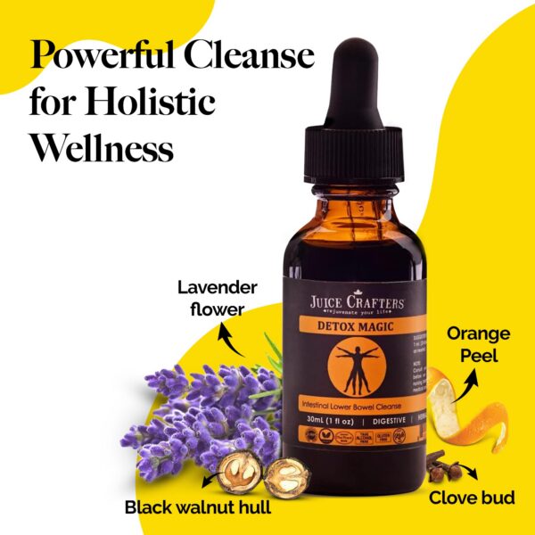 Juice Crafters limpieza intestinal 20 gotas tintura 1 a 3 veces