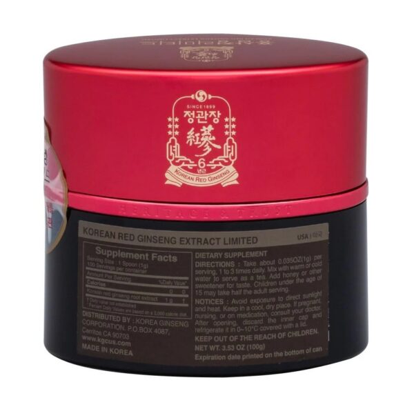 Etiqueta del producto ginseng coreano