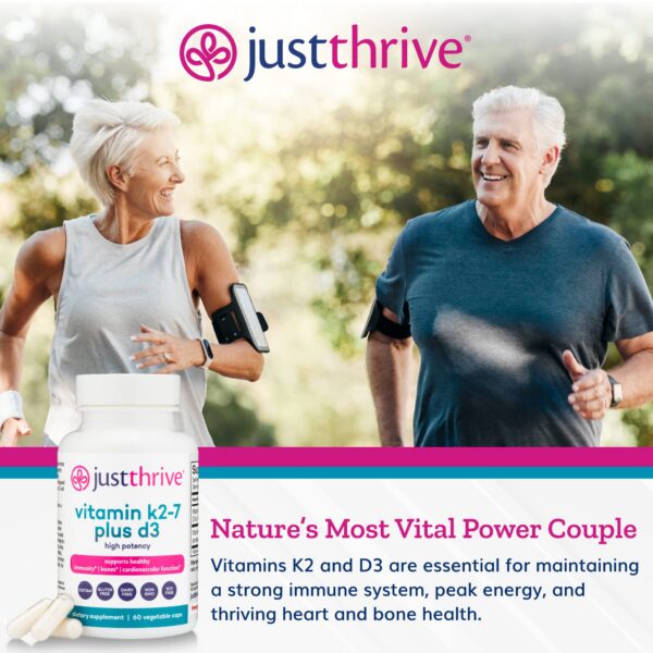 Just Thrive apoyo para inmune y huesos con k2-7 y d3