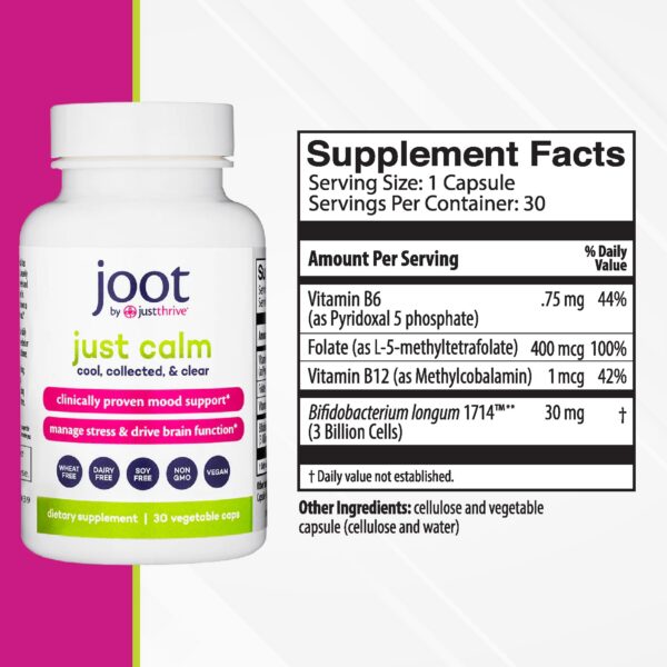 Etiqueta Just Calm Cortisol Manager