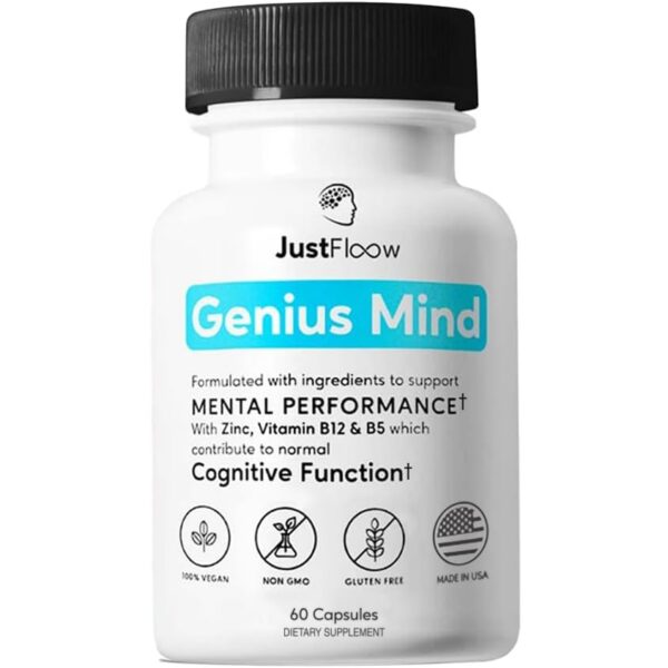 JustFloow Genius Mind envase frontal