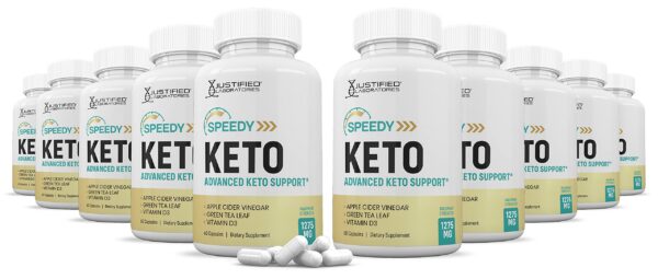 Frente de la caja Justified Keto ACV