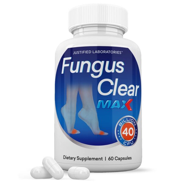 Justified Laboratories Fungus Clear Max probiótico uñas 40 mil millones CFU
