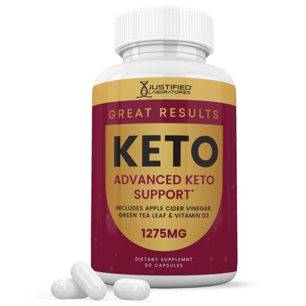Justified Laboratories Keto ACV frasco frontal