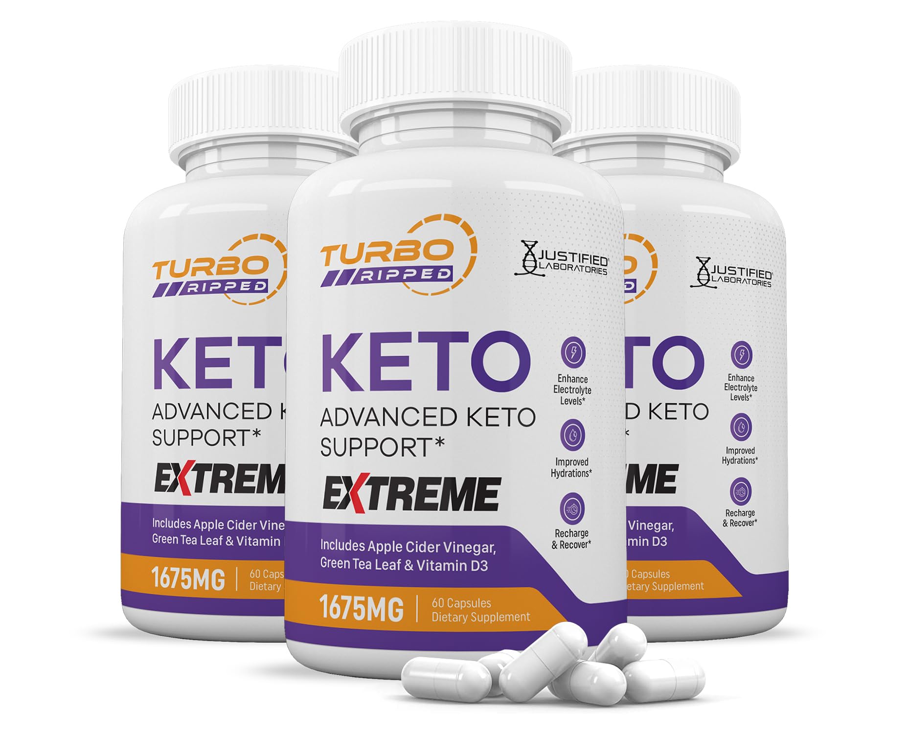 Turbo Ripped Keto Extreme, 1675 mg