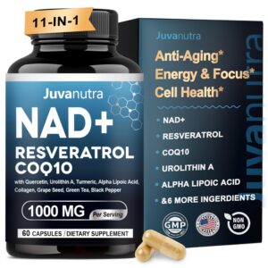 Frente del envase JuvaNutra NAD liposomal 11-en-1