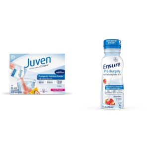 Juven bebida en polvo con proteína de colágeno - etiqueta frontal
