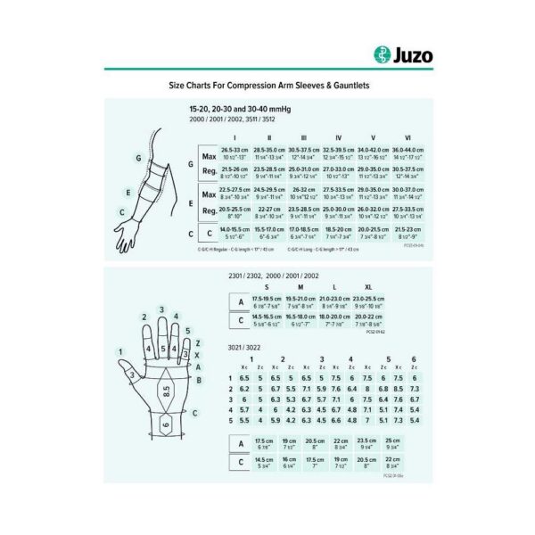 Manga de brazo compresion estandar - vista lateral