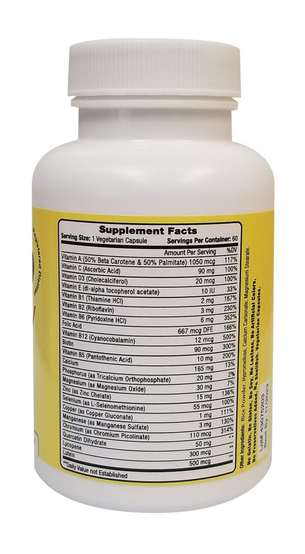 Etiqueta frontal K Free Daily Multivitamin