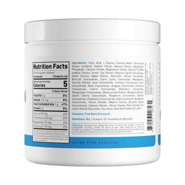 Etiqueta con sabor naranja mango