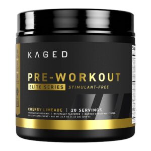 Frasco de Kaged Pre Workout Stim Free sabor Cherry-Limeade